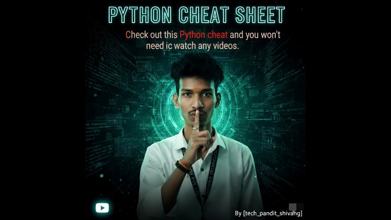 Python-Cheatsheet |ONE SHOT PYTHON|SIMPLE