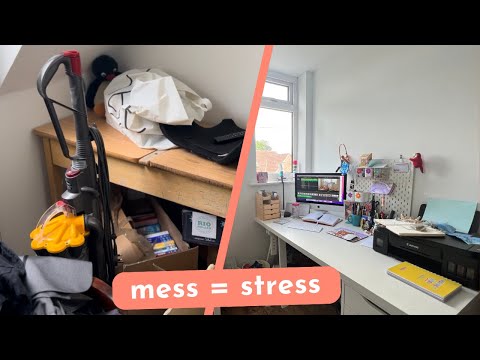 STUDIO VLOG // Office 2.0! Moving my office from chaotic front room to cosy upstairs hangout