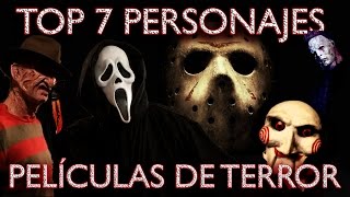 TOP 7 ASESINOS PELÍCULAS DE TERROR | VIDEOS ESCENAS MIEDO | MEJORES DISFRACES MAKEUP HALLOWEEN 2015