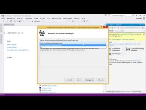 Team Foundation Server 2013 Tutorial: Teamprojekt anlegen |video2brain.com