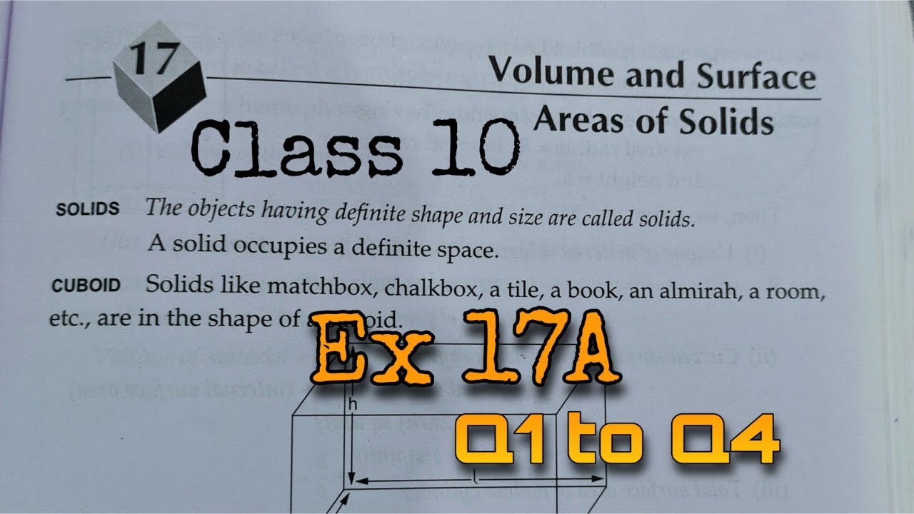 Watch video Ex 17A Q1 to Q4 Class 10 Volume and Surface areas of solids | RS Aggarwal | Rajmith study Now Ex 17A Q1 to Q4 Class 10 Volume and Surface areas of solids | RS Aggarwal | Rajmith study