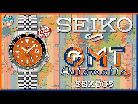 Best Looking GMT! | Seiko 5 GMT Automatic Mikan Orange SSK005 Unbox & Review