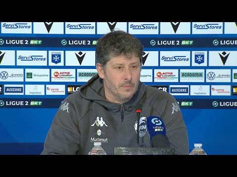 J26 : Conférence de presse d'après match (AJA vs QRM)