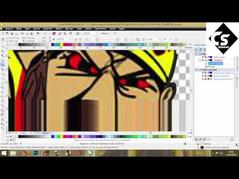 mostrando um pouco de corel draw em vetor