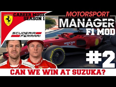 Ferrari S0102 - CAN WE WIN AT SUZUKA? - F1 Mod Motorsport Manager PC