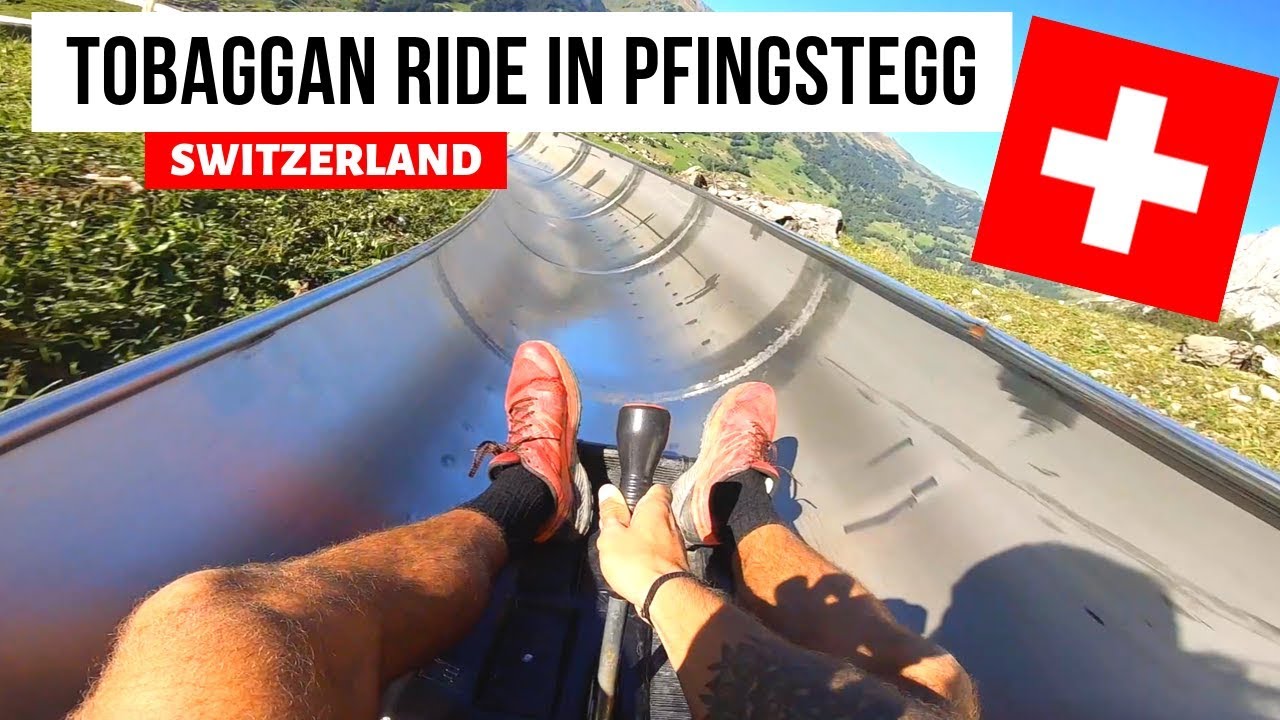 Embark on a thrilling virtual journey with the Pfingstegg Toboggan Run.