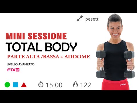 Workout Veloce: Tonificazione Total Body Con Pesetti + Varianti Plank
