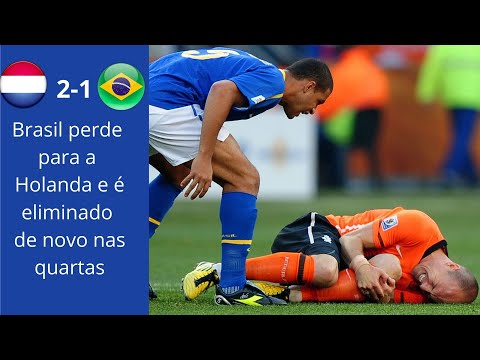 Melhores Momentos | Holanda 2 x 1 Brasil | Copa 2010 | eliminado de novo nas quartas