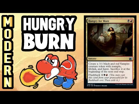 🔥 RAKDOS BURN with HUNGRY FOR MORE from Innistrad! 【 MTG Modern Gameplay 】