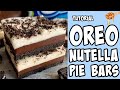 Oreo Nutella Pie Bars! Recipe tutorial #Shorts