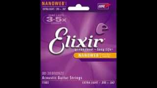 Video thumbnail for Elixir Acoustic 80/20 Bronze with NANOWEB Coating by oppeslife