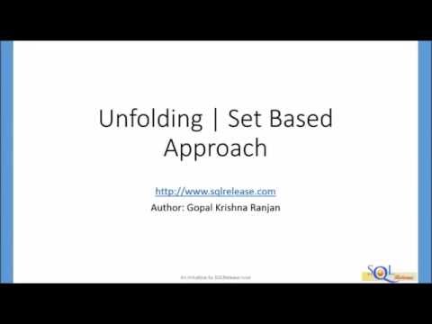 1  Unfolding | Set Based Approach | Why this course