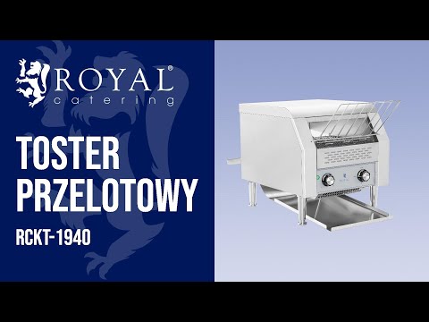 Video - Toster przelotowy - 2200 W - 7 prędkości - 3 poziomy grzania