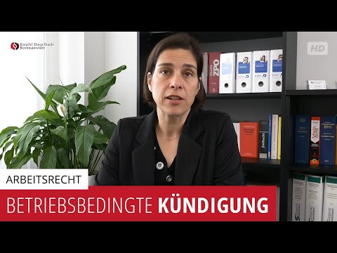 Betriebsbedingte Kündigung - Kanzlei Hasselbach