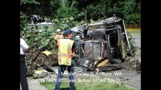 Download lagu Dump Truck & Trailer Fire & Rollover 2011 mp3