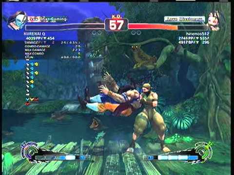 SSF4AE: Vega (KURENAI Q)  vs. Ibuki (hinemos512)  SD