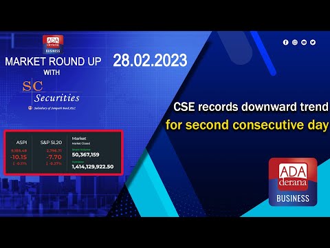 CSE records downward trend for second consecutive day