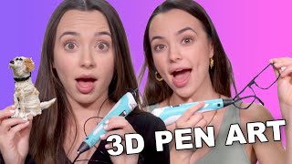 3D Pen Art Challenge! Who will WIN? - Merrell Twins
