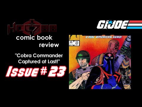 HCC788 comic book review - G. I. Joe #23 - Cobra Commander Captured at Last - Marvel Comics