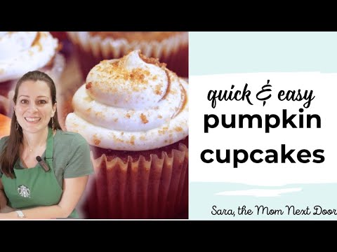 Easy Pumpkin Spice Cupcakes | Box Cake Mix + KitchenAid Tutorial