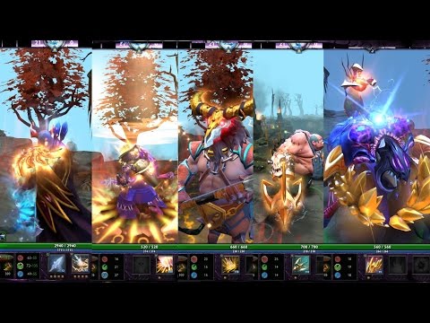 Dota 2 Full Golden Immortal Lockless Luckvase 2016 and Trove Carafe 2016 Mix Sets