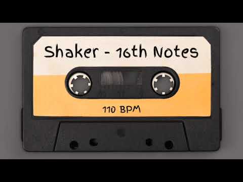 "Drums Only" Backing Track | Shaker - 16th Notes | 110 BPM