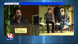Sachin Tendulkar Participates in Sports Camp organized by Isha Foundation | Gramotsavam | V6News