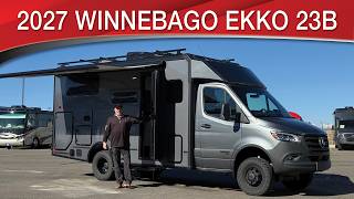 A preview image of the linked video showcasing 2027 Winnebago EKKO 23B