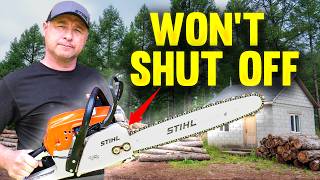 This STIHL Chainsaw Won't Shut Off! Step By Step Repair Video