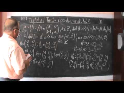 3/4 Lectia 106 - Teste de BACALAUREAT / BAC rezolvate si explicate de proful online - Vol. II
