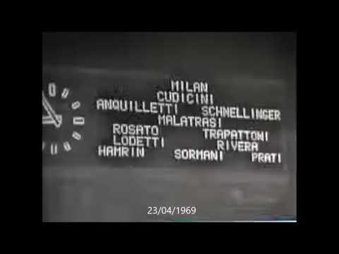AC Milan v Manchester Utd European Cup Semi Final 1st Leg 23-04-1969