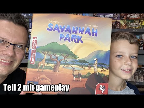 Savannah Park (Deep Print Games / Pegasus Spiele) - Familienspiel ab 8 Jahre - Teil 2 mit gameplay