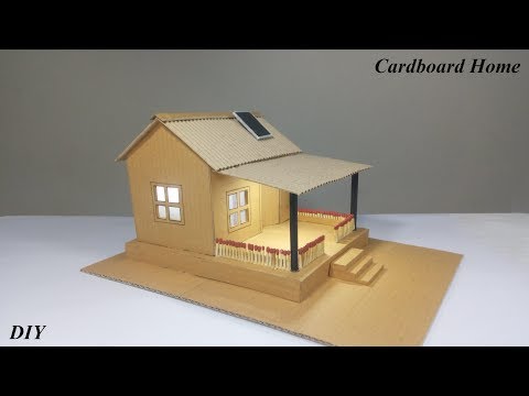How to make working model from cardboard l school project