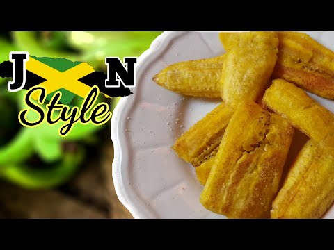 HOW TO FRY GREEN PLANTAIN JAMAICAN STYLE COOKING