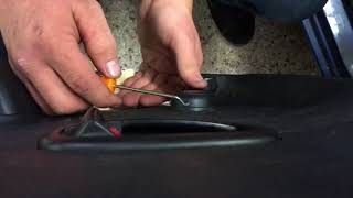 How to remove a window crank on a 2011 Hyundai Accent