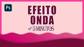 Como fazer Efeito ONDAS no Photoshop -Efeito Ondulado em Formas no Photoshop [Efeito Rpido]