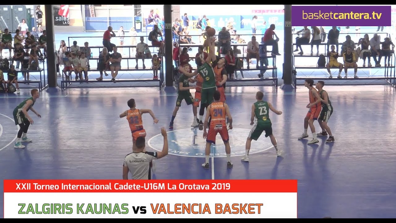 U16M - ZALGIRIS vs VALENCIA BASKET.- Torneo Internacional Cadete La Orotava 2019