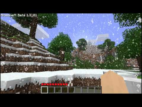 comment prendre neige minecraft