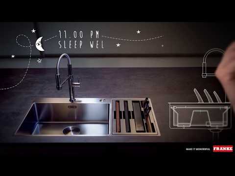 Franke Culinary Center Sink Stainless Steel - Night - English