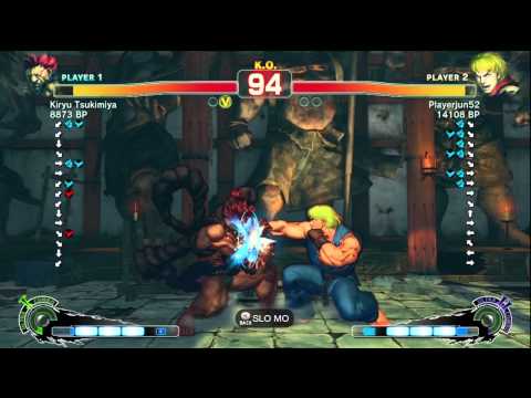 Kiryu Tsukimiya [Akuma] vs Playerjun52 [Ken] SSF4 Japanese Online Ranked Matches - TRUE HIGH-DEF