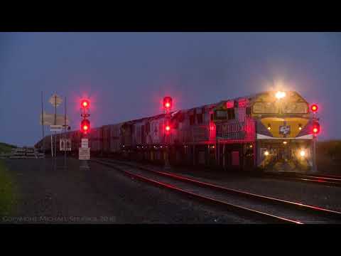 Six Diesel Locomotives On 1MP9 : VL's, CSR's & SCT (19/11/2017)  - PoathTV Australian Trains