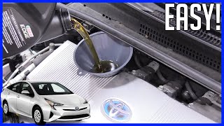 Change Engine Oil and Filter Toyota Prius