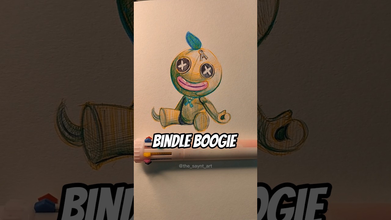 Drawing Bindle Boogie from PPT #poppyplaytime #artwork #sketchbook #drawing #foryou #fyp