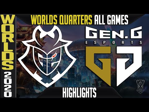 G2 vs GEN Highlights ALL GAMES | Quarterfinals Worlds 2020 Playoffs | G2 Esports vs Gen.G