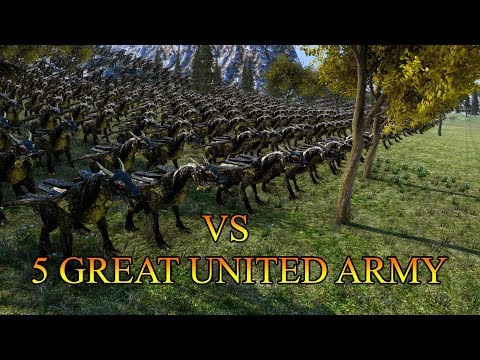 250 DRAGON vs  5 GREAT UNITED ARMY (50000 WARRIOR) -  Ultimate Epic Battle Simulator