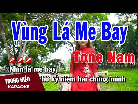 Karaoke Vùng Lá Me Bay Tone Nam Nhạc Sống | Trọng Hiếu