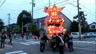 preview picture of video '2012砺波夜高祭　西町小行燈'