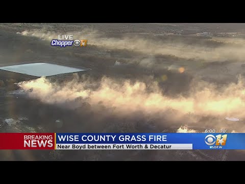 Efforts Continue To Try To Contain Wise County Grass Fire