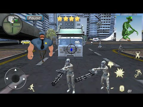 Rope Mummy Crime Simulator: Vegas Hero #69 I destroyed the police helicopter