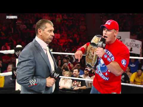 Raw: John Cena pleads with Mr. McMahon to reinstate CM Punk